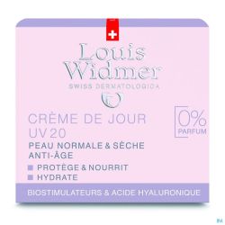 Widmer Jour Creme Uv20 N/parf Pot 50ml