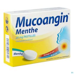 Mucoangin Menthe Past A Sucer 30x20mg