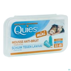 Quies Protection Auditive Mousse Mini 3 Paires