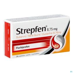 Strepfen 8,75mg S/sucre Past 24