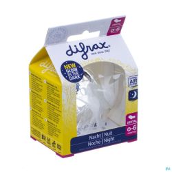 Difrax Sucette Dental 0-6m Nuit