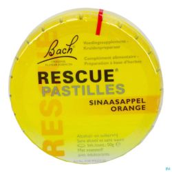 Bach Rescue Pastilles Orange S/sucre 50g