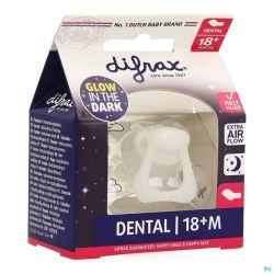 Difrax Sucette Dental +18m Nuit