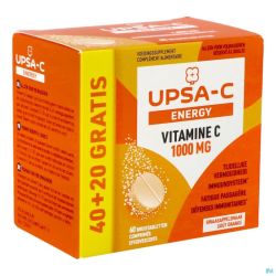 Upsa C Energy 1000mg Comp Efferv. 60