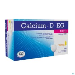 Calcium D EG Forte 1000Mg/800Iu Citron Compcroq 90