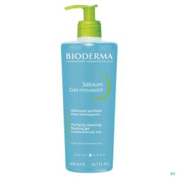 Bioderma Sebium Gel Moussant Pump Bottle 500ml