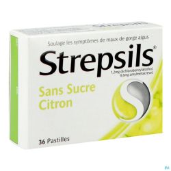 Strepsils S/sucre Citron Past 36