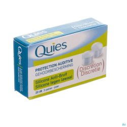 Quies Protection Audit.a/bruit Silicone 3 Paires