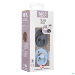 Bibs 2 Sucette Duo Iron Baby Blue