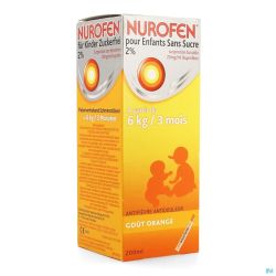 Nurofen Enfant Orange Susp S/sucre 200ml