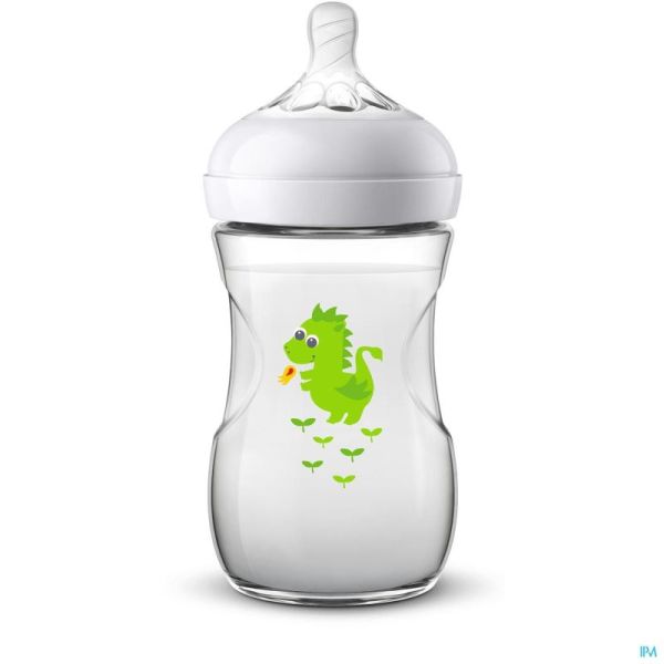 Philips Avent Natural 2.0 Biberon 260ml Dragon SCF070/24