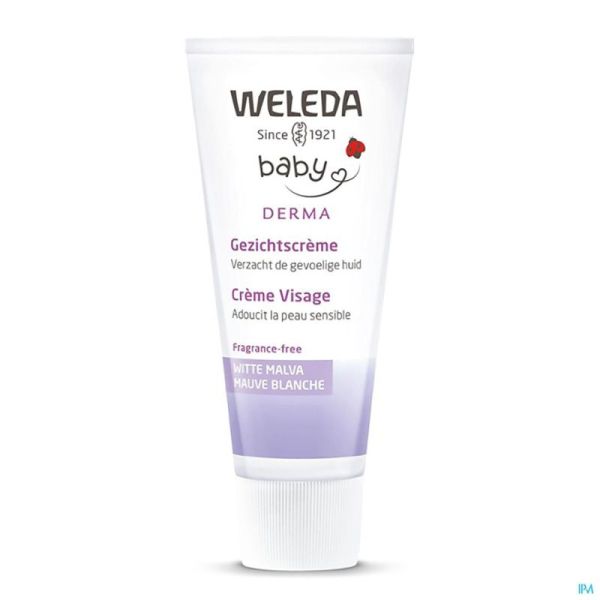 Weleda Sensitive Cr Visage Mauve Blanche 50ml Nf