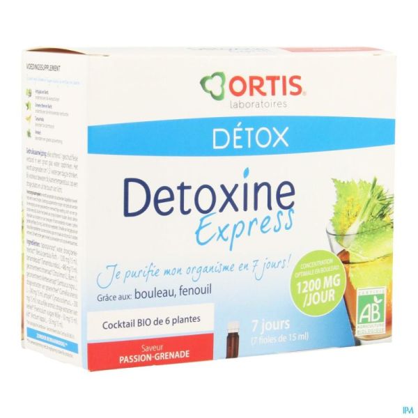 Ortis Detoxine Express Pas Gre Bio 7x15ml