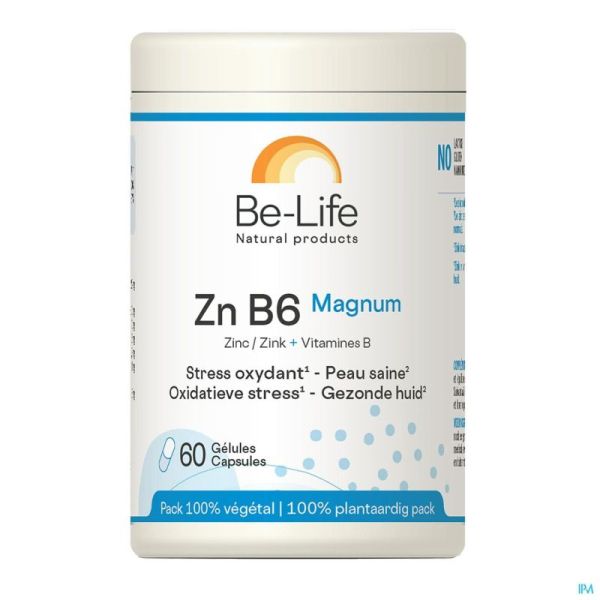 Zn B6 Magnum Minerals Be Life Gel 60