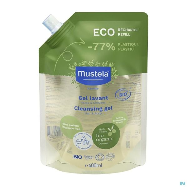 Mustela Fam Bio Gel Lavant Eco Recharge 400ml