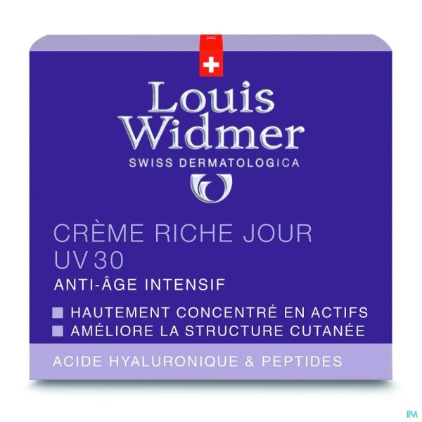 Widmer Aai Creme Jour Riche Uv30 Parf Pot 50ml