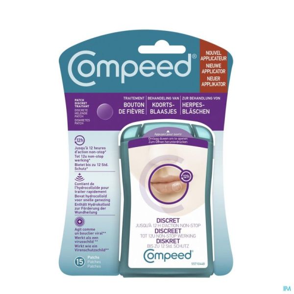 Compeed Patch Bouton Fievre 15 Avec Applicateur