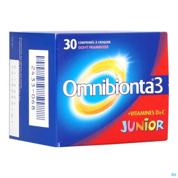 Omnibionta3 Junior Multivitamines pour Enfants (30 comprimés)