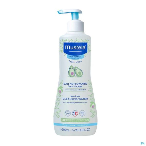 Mustela Pn Eau Nettoyante S/rincage 500ml