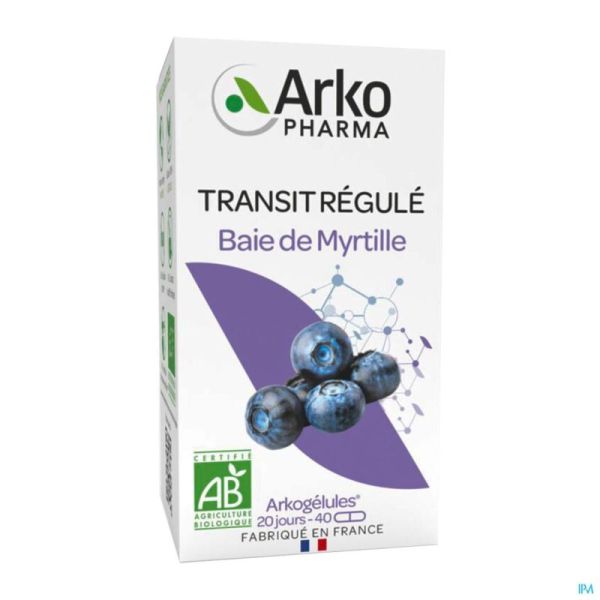 Arkogelules Myrtille Baie Bio Caps 40 Nf