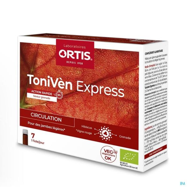 Ortis Toniven Express Monodose Fl 7x15ml