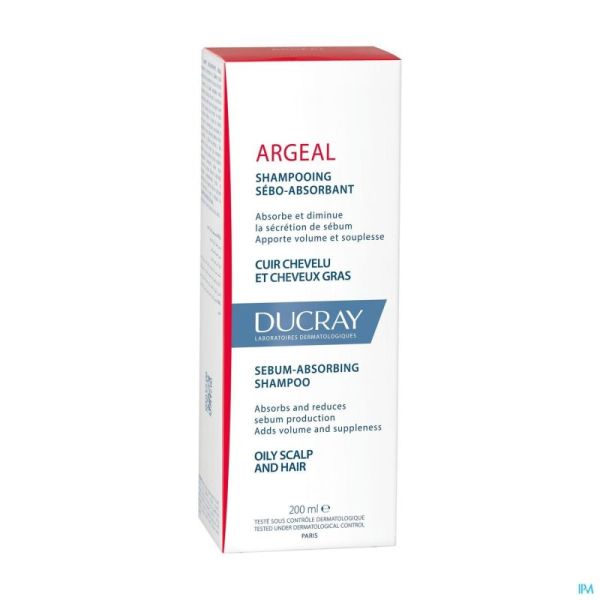 Ducray Argeal Sh Traitant Sebo Absorbant 200ml