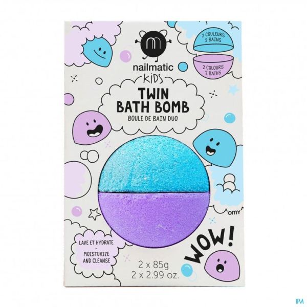 Nailmatic Kids Duo Boule Bain Bleu&violet 160g