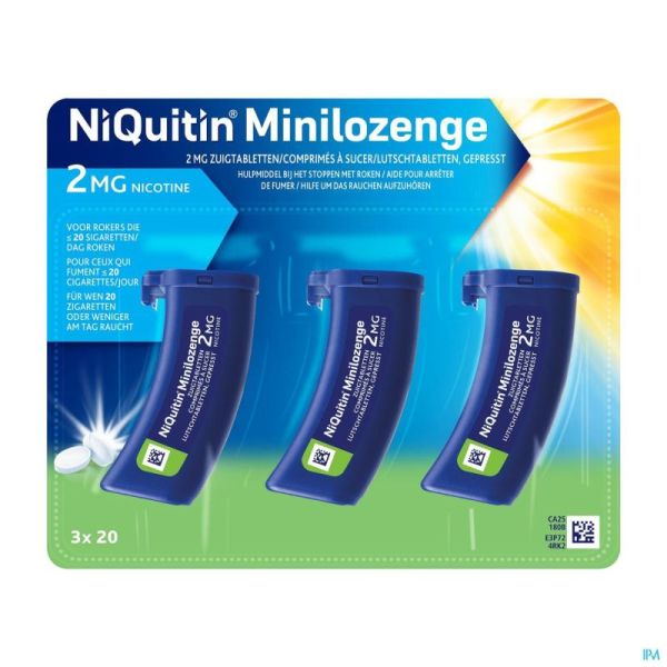 Niquitin 2,0mg Minilozenge Comp A Sucer 60