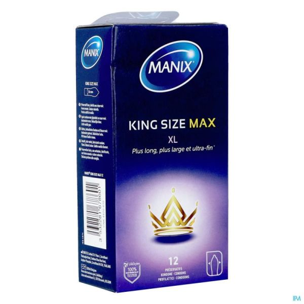 Manix King Size Max Preservatifs 12