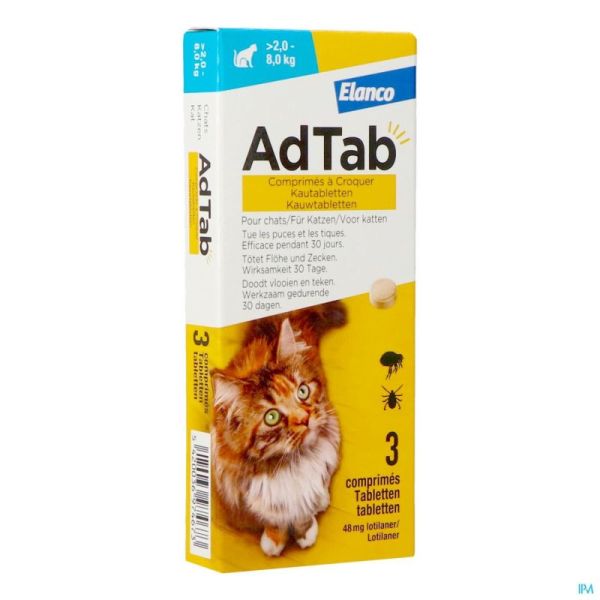 Adtab 48mg Chat >2kg-8kg Comp A Croquer 3