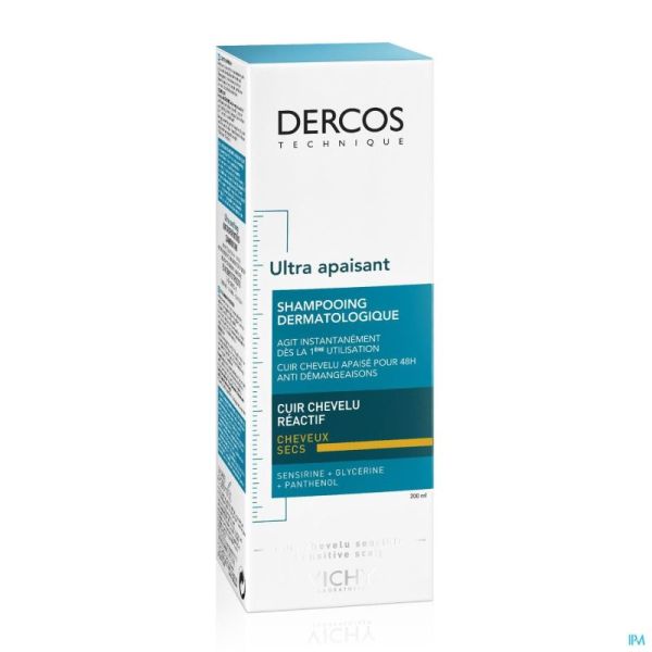 Vichy Dercos Dermo Apaisant Chev. Secs Sh 200ml