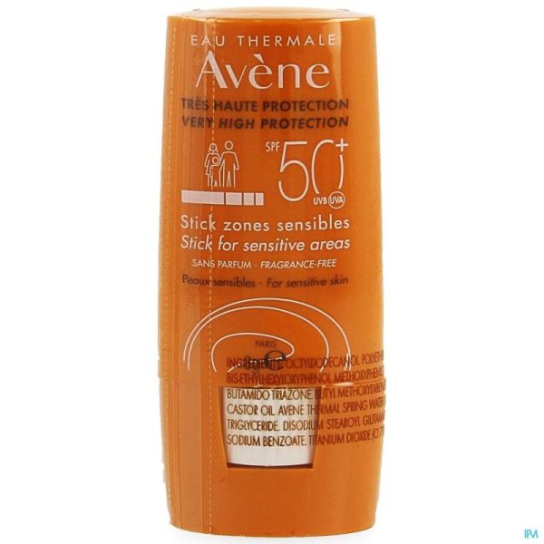 Avene Sol Spf50+ Stick Zones Sensibles 8ml