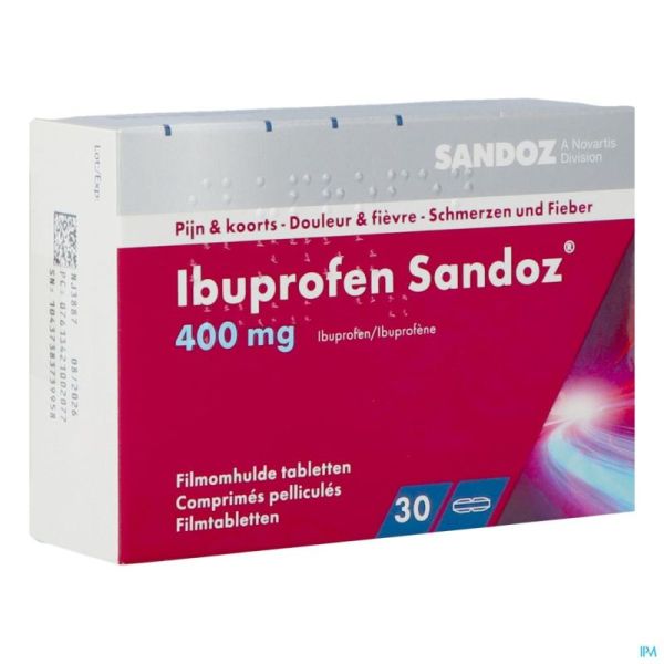 Ibuprofen Sandoz 400mg Comp Pell 30x400mg