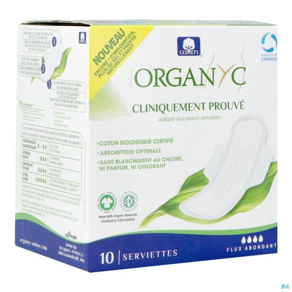 Organyc Serviettes Super Coton Bio 10