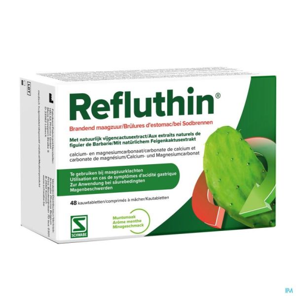 Refluthin Menthe Comp A Croquer 48