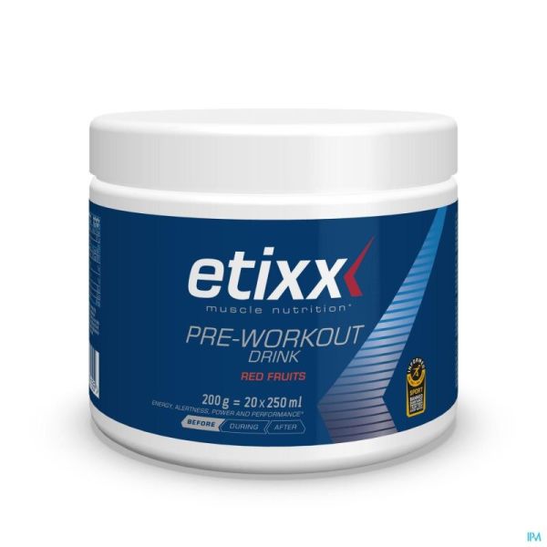 Etixx Pre-workout Red Fruits Pdr 200g