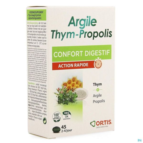 Ortis Argile-thym-propolis Comp 3x15