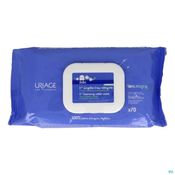 Uriage 1ere Lingettes Nettoyant 70