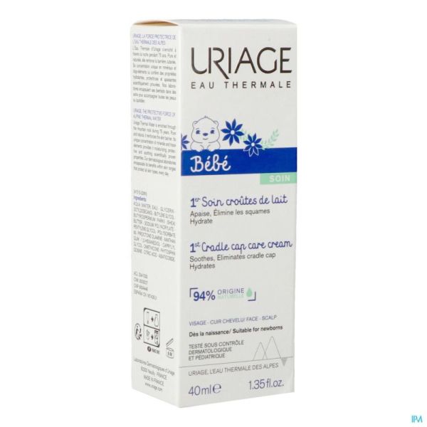 Uriage Bb Soin Croutes De Lait Creme Tube 40ml