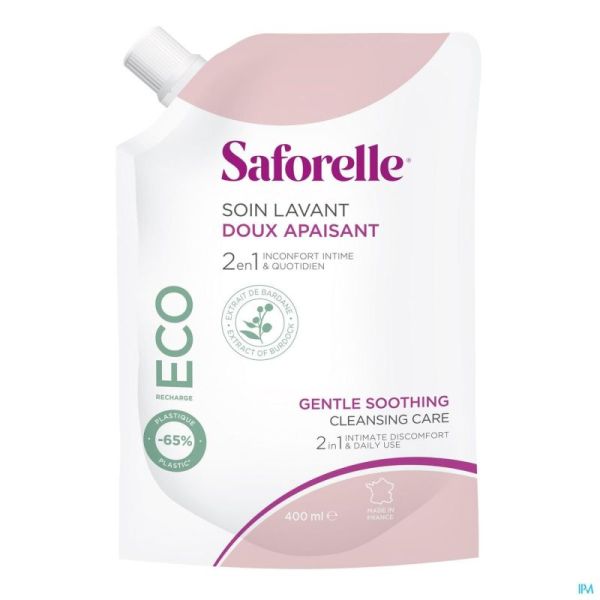 Saforelle Soin Lavant Doux Eco Recharge 400ml