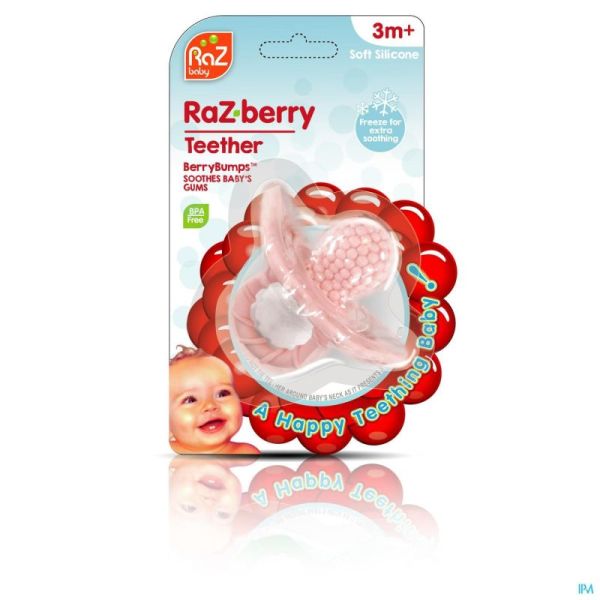 Raz Baby Anneau Dentition Razberry Pink