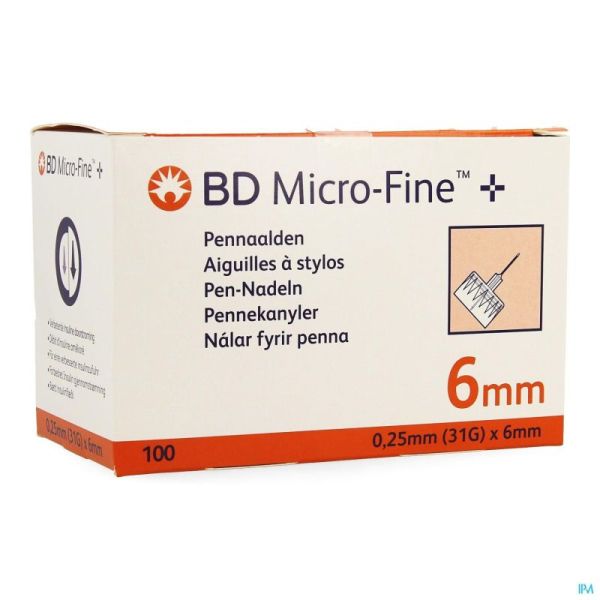 Bd Microfine Aig.stylo 0,25mm 31g 6mm 100 320734