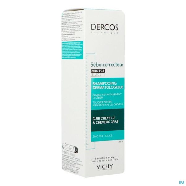 Vichy Dercos Sh Dermato Sebo-correcteur 200ml