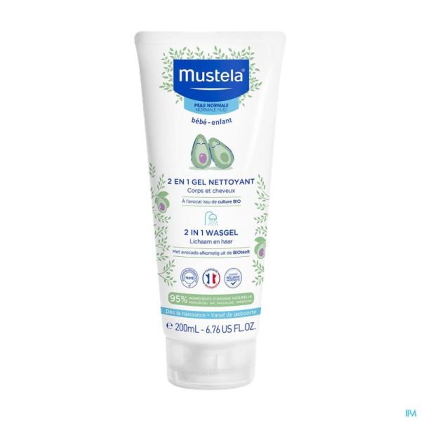 Mustela Pn 2en1 Gel Nettoyant 200ml Nf