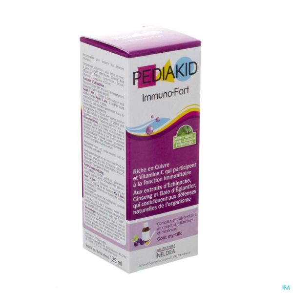 Pediakid Immuno Fortifiant Sol Buv Fl 125ml