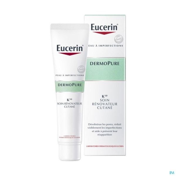 Eucerin Dermopure K10 Soin Renovateur Cutane 40ml