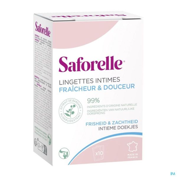 Saforelle Lingettes Flushable 10