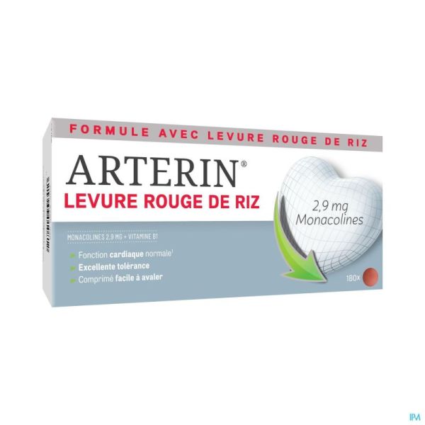 Arterin Levure Rouge Riz Comp 180