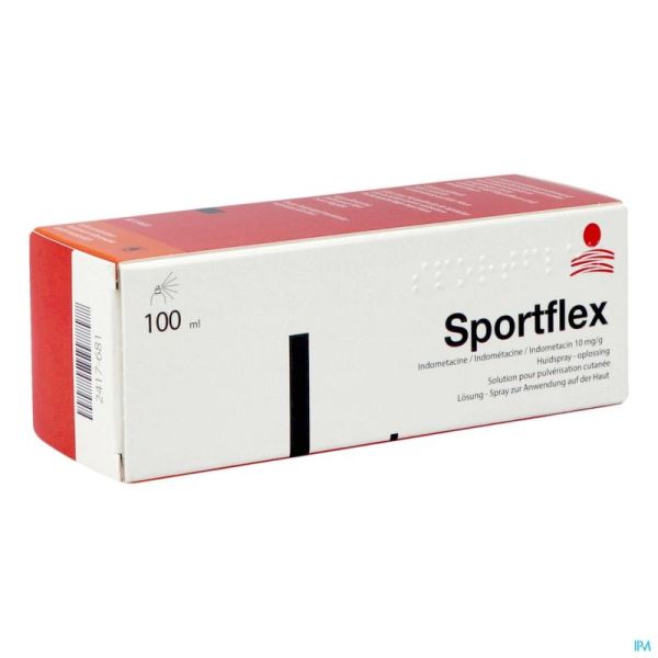 Sportflex 10 Mg/G Sol Pulv Cutanee 100 Ml