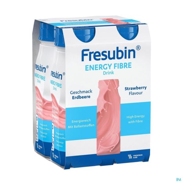 Fresubin Energy Fibre Drink Fraise Fl 4x200ml